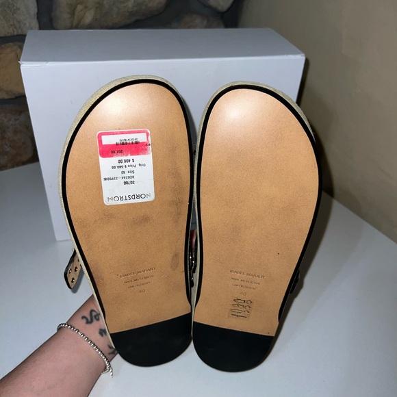 Isabel Marant Velvet Leather Suede Slip-On Mirvin Clogs NWB Size 40/ 9.5 - Picture 14 of 15